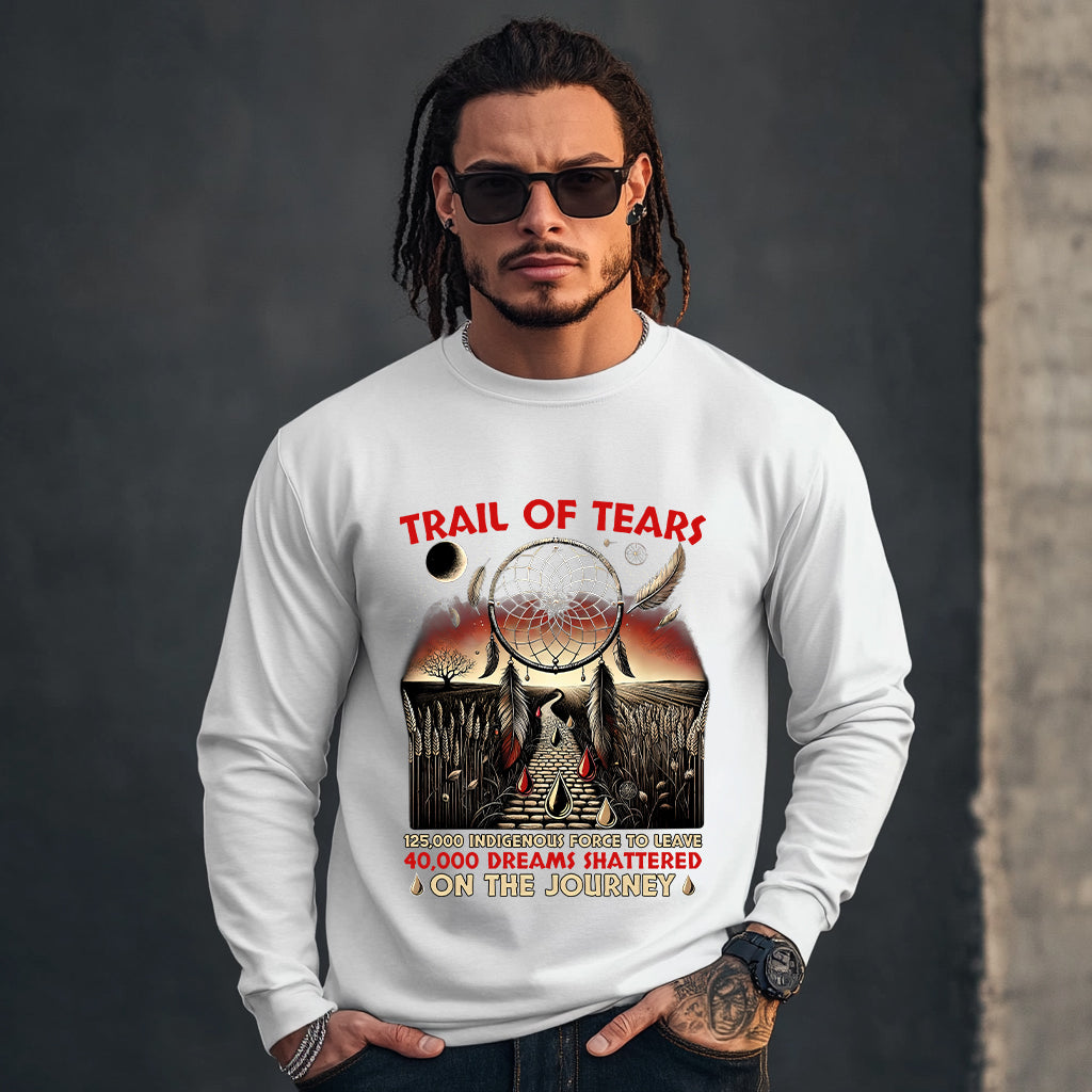 TRAIL OF TEARS 125,000 INDIGENOUS FORCE TO LEAVE 40,000 DREAMS SHATTERED ON THE JOURNEY