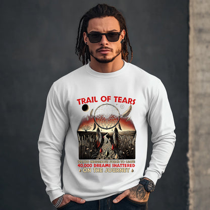 TRAIL OF TEARS 125,000 INDIGENOUS FORCE TO LEAVE 40,000 DREAMS SHATTERED ON THE JOURNEY