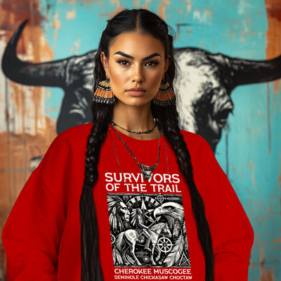 SURVIVORS OF THE TRAIL CHEROKEE MUSCOGEE SEMINOLE CHICKASAW CHOCTAW