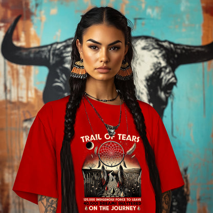 TRAIL OF TEARS 125,000 INDIGENOUS FORCE TO LEAVE 40,000 DREAMS SHATTERED ON THE JOURNEY