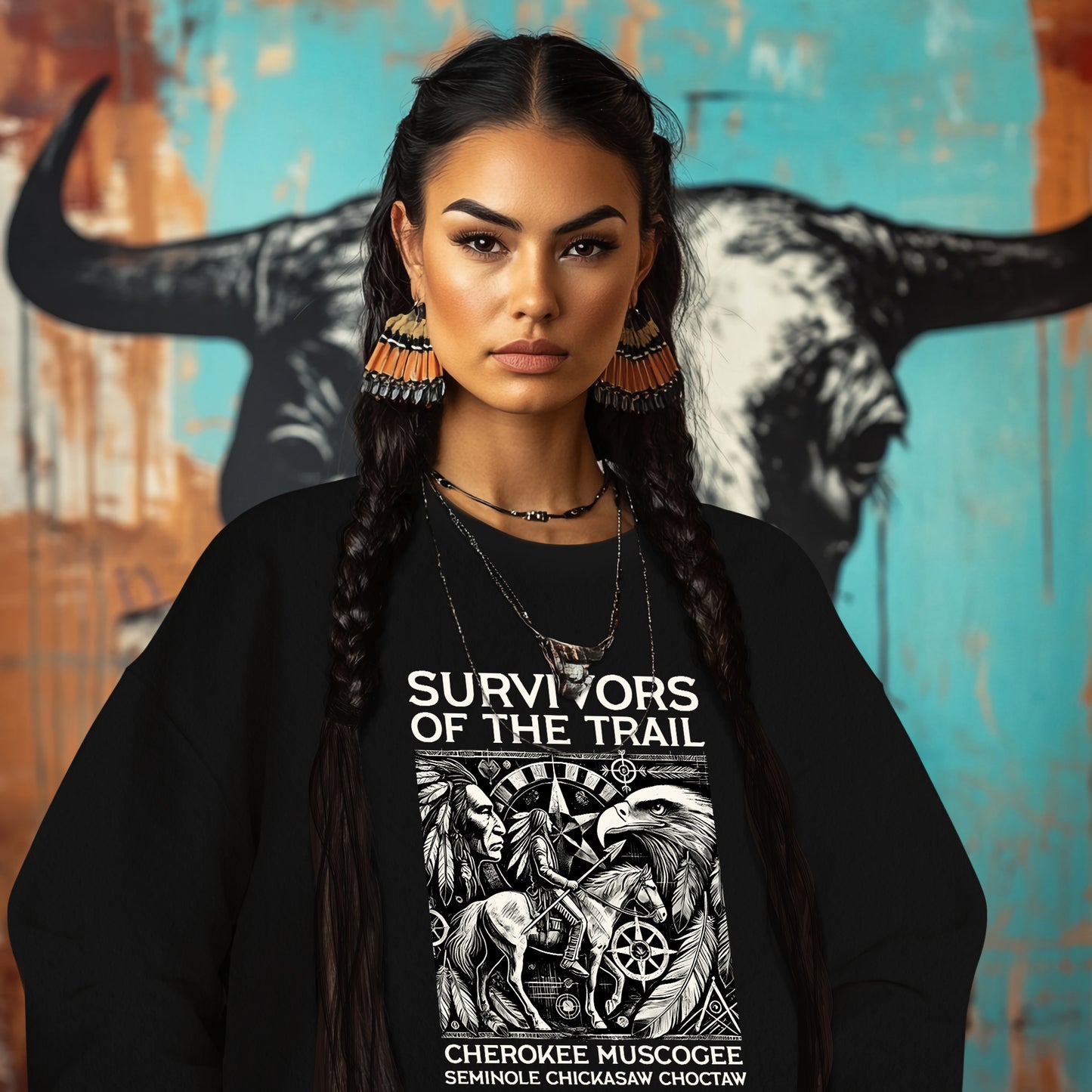 SURVIVORS OF THE TRAIL CHEROKEE MUSCOGEE SEMINOLE CHICKASAW CHOCTAW