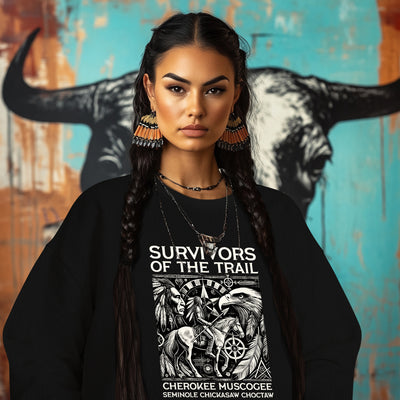 SURVIVORS OF THE TRAIL CHEROKEE MUSCOGEE SEMINOLE CHICKASAW CHOCTAW