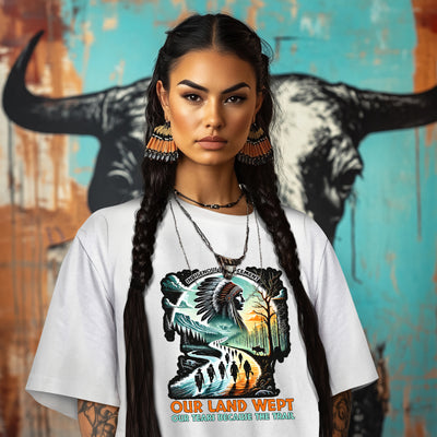 INDIGENOUS DISPLACEMENT OUR LAND WEPT OUR TEARS BECAUSE THE TRAIL