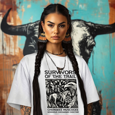 SURVIVORS OF THE TRAIL CHEROKEE MUSCOGEE SEMINOLE CHICKASAW CHOCTAW