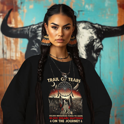 TRAIL OF TEARS 125,000 INDIGENOUS FORCE TO LEAVE 40,000 DREAMS SHATTERED ON THE JOURNEY