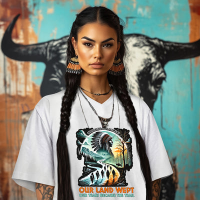 INDIGENOUS DISPLACEMENT OUR LAND WEPT OUR TEARS BECAUSE THE TRAIL
