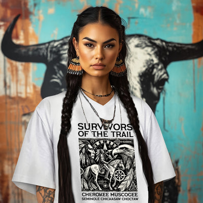 SURVIVORS OF THE TRAIL CHEROKEE MUSCOGEE SEMINOLE CHICKASAW CHOCTAW