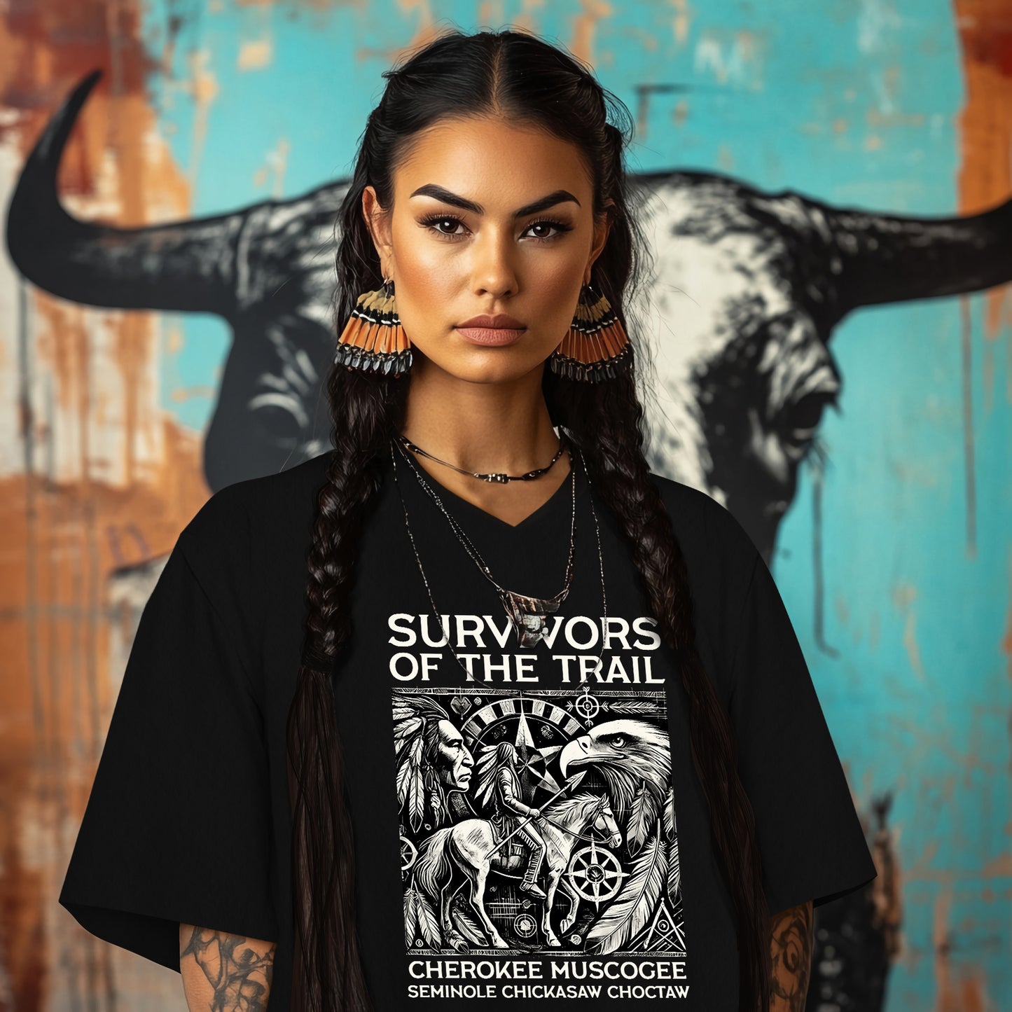 SURVIVORS OF THE TRAIL CHEROKEE MUSCOGEE SEMINOLE CHICKASAW CHOCTAW