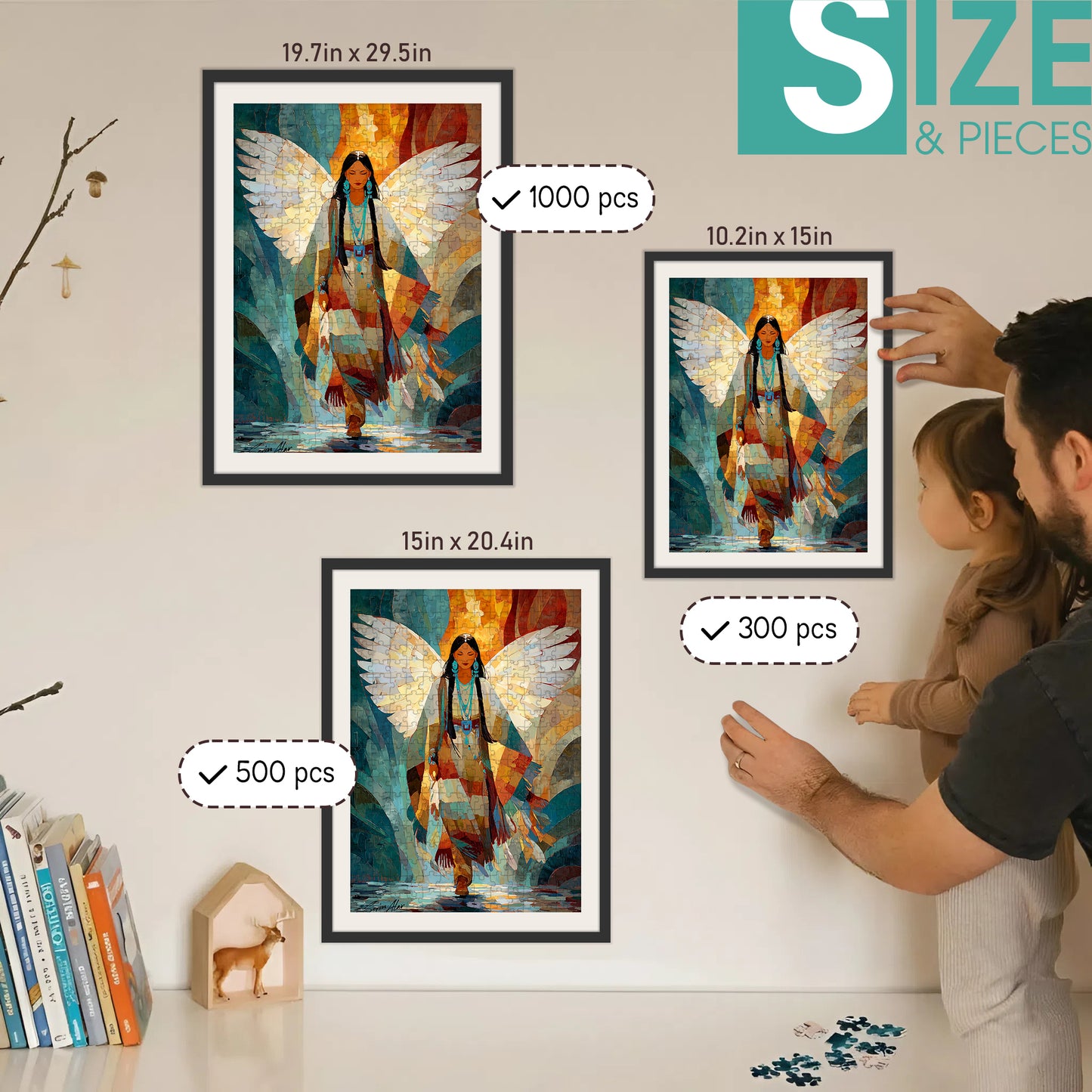 Wings of the Ancestors – Wooden Jigsaw Puzzle (300 / 500 / 1000 Pieces)