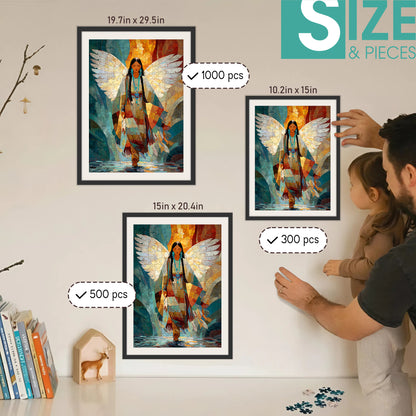 Wings of the Ancestors – Wooden Jigsaw Puzzle (300 / 500 / 1000 Pieces)