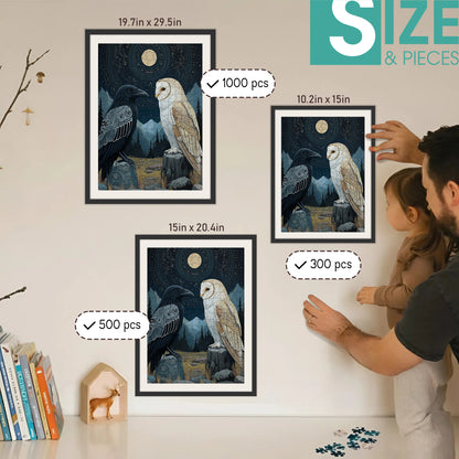 When Night Speaks to Dawn – Wooden Jigsaw Puzzle (300 / 500 / 1000 Pieces)