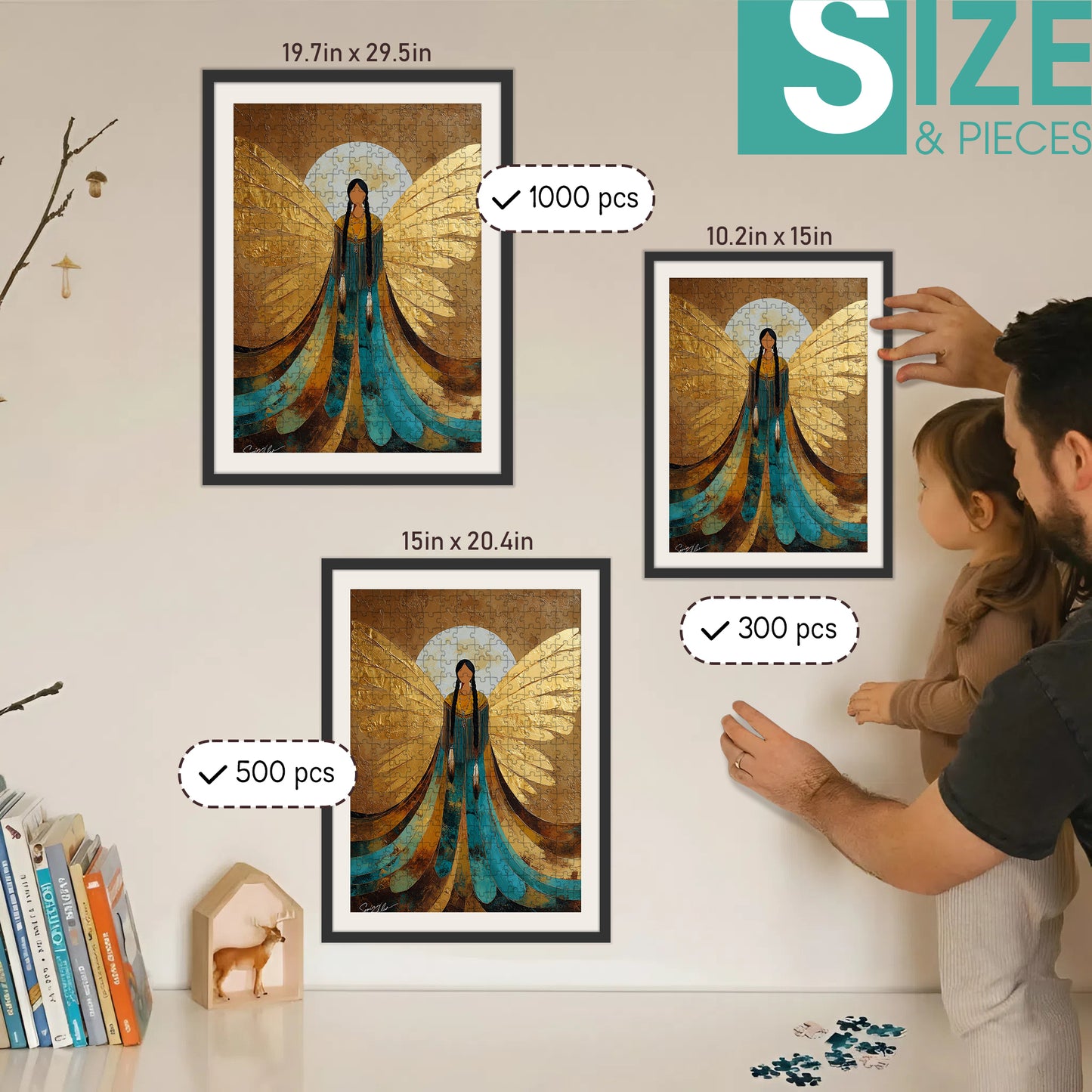 Wings of the Ancestors – Wooden Jigsaw Puzzle (300 / 500 / 1000 Pieces)