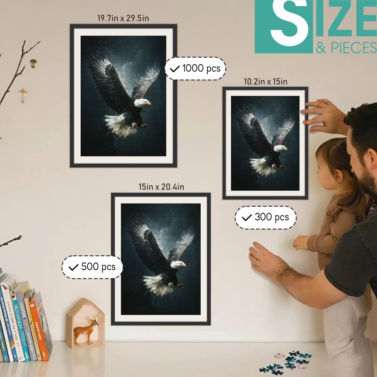Eagle – Wooden Jigsaw Puzzle - CT52789 (300 / 500 / 1000 Pieces)