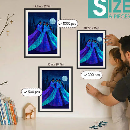 Keepers of the Moonlight – Wooden Jigsaw Puzzle (300 / 500 / 1000 Pieces)