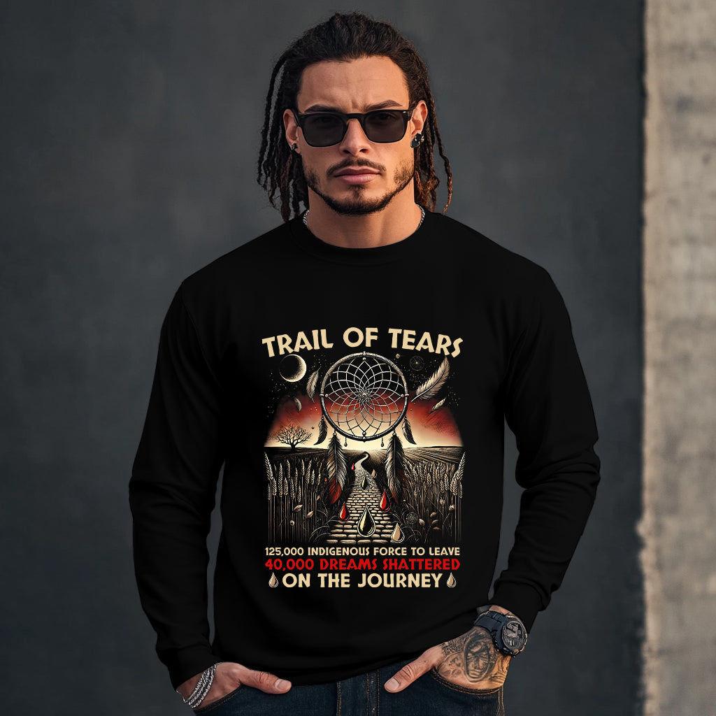 TRAIL OF TEARS 125,000 INDIGENOUS FORCE TO LEAVE 40,000 DREAMS SHATTERED ON THE JOURNEY