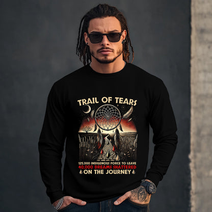 TRAIL OF TEARS 125,000 INDIGENOUS FORCE TO LEAVE 40,000 DREAMS SHATTERED ON THE JOURNEY