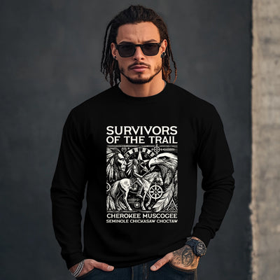SURVIVORS OF THE TRAIL CHEROKEE MUSCOGEE SEMINOLE CHICKASAW CHOCTAW