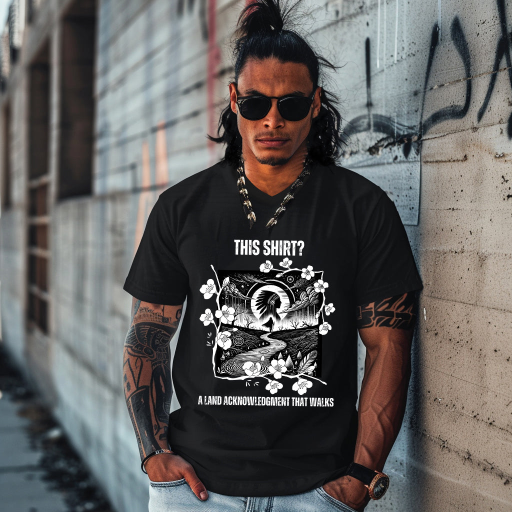 THIS SHIRT? A LAND ACKNOWLEDGMENT THAT WALKS