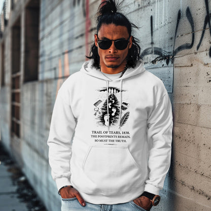 TRAIL OF TEARS, 1838. THE FOOTPRINTS REMAIN. SO MUST THE TRUTH.