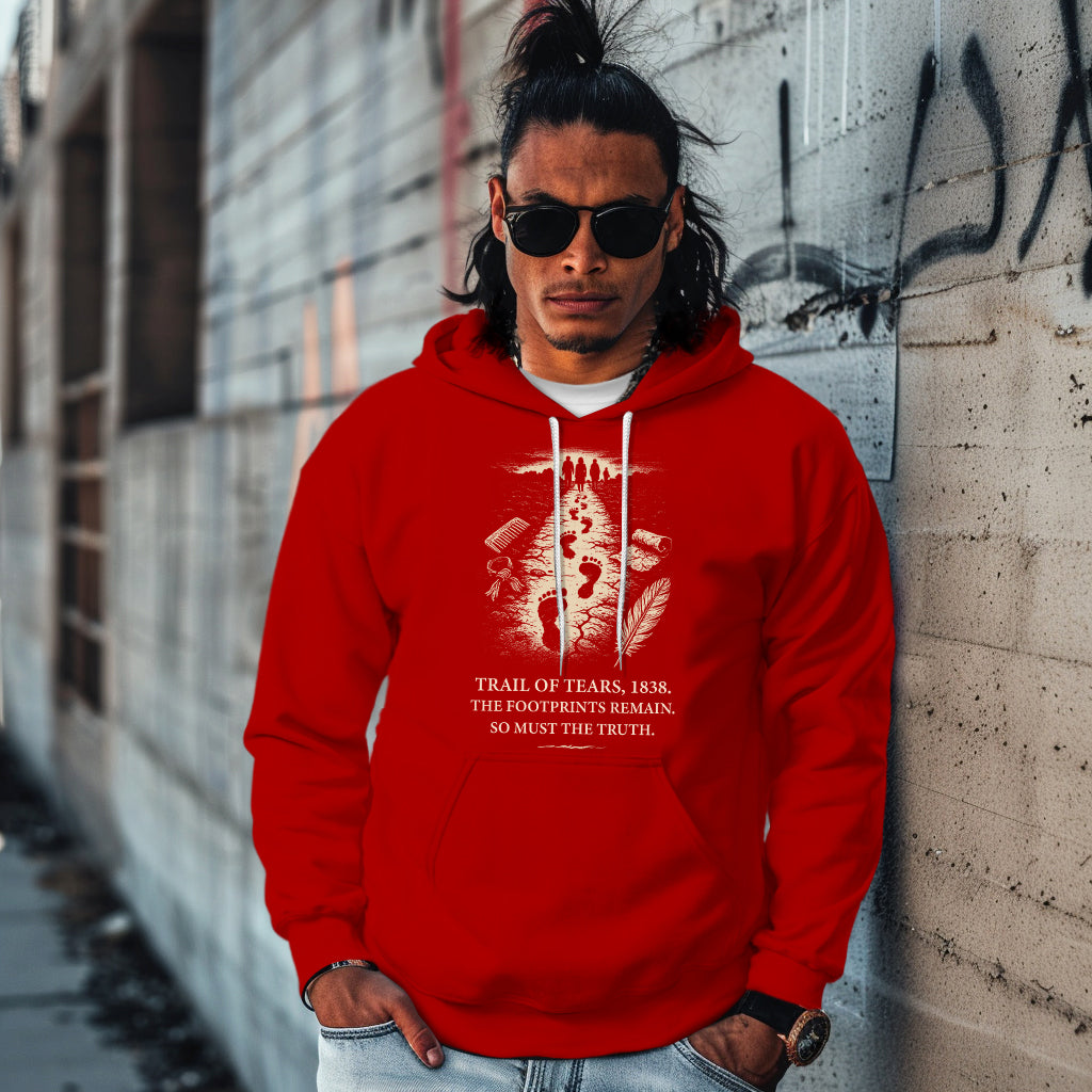 TRAIL OF TEARS, 1838. THE FOOTPRINTS REMAIN. SO MUST THE TRUTH.