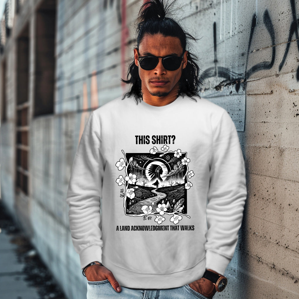 THIS SHIRT? A LAND ACKNOWLEDGMENT THAT WALKS