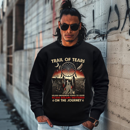 TRAIL OF TEARS 125,000 INDIGENOUS FORCE TO LEAVE 40,000 DREAMS SHATTERED ON THE JOURNEY