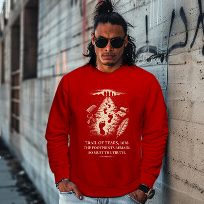 TRAIL OF TEARS, 1838. THE FOOTPRINTS REMAIN. SO MUST THE TRUTH.