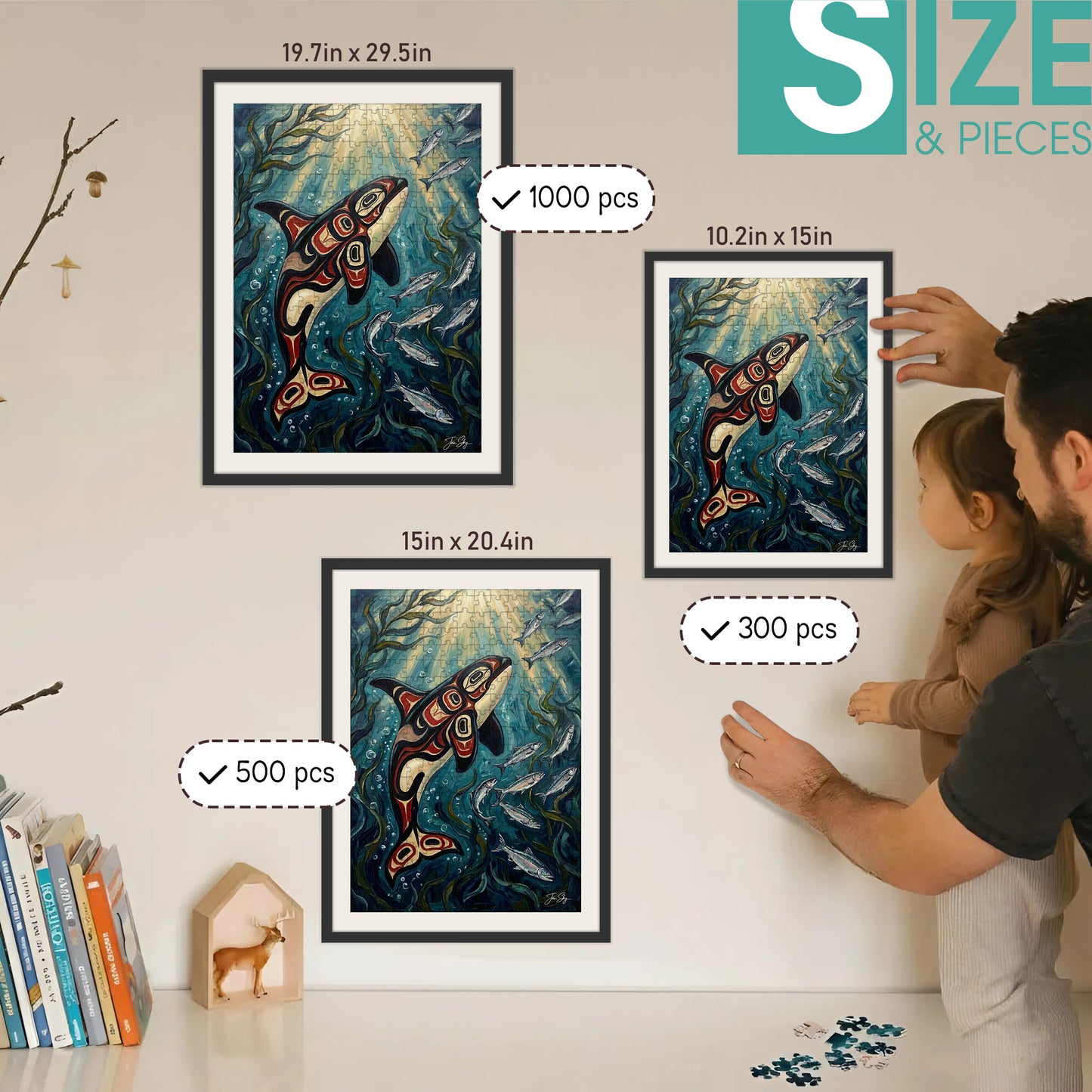 The Hunt – Wooden Jigsaw Puzzle (300 / 500 / 1000 Pieces)