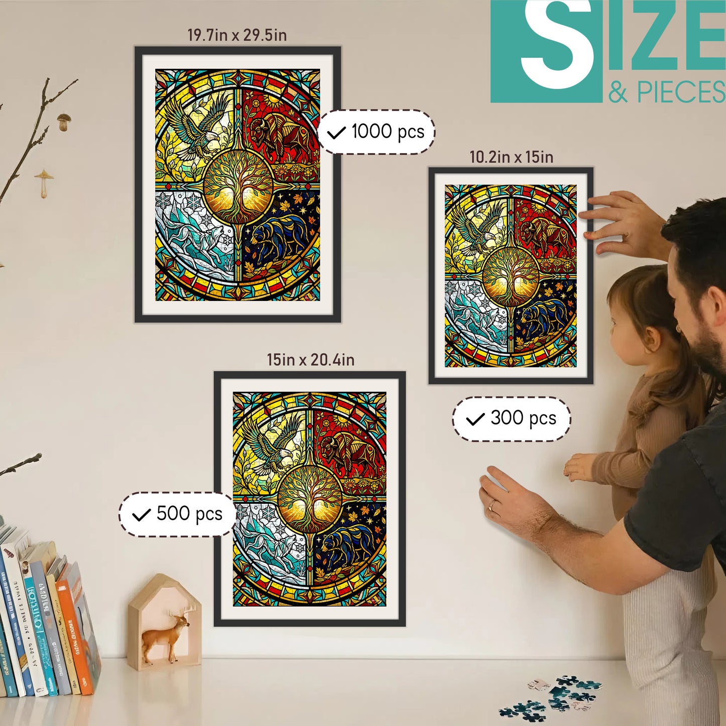 The Circle Holds – Wooden Jigsaw Puzzle (300 / 500 / 1000 Pieces)