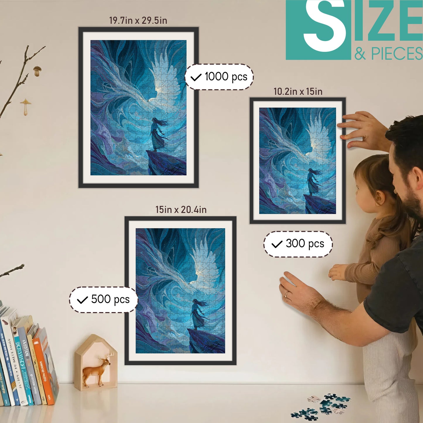 Flight of the Spirit – Wooden Jigsaw Puzzle (300 / 500 / 1000 Pieces) - NH79