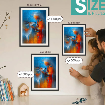 Threads of the Spirit – Wooden Jigsaw Puzzle (300 / 500 / 1000 Pieces) - NH79