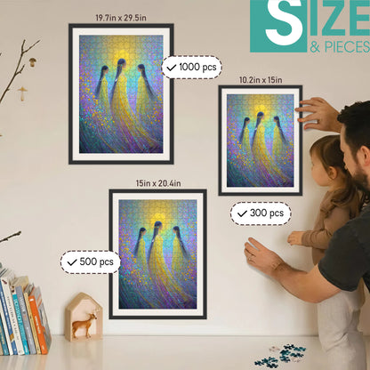 The Song of the Three Sisters – Wooden Jigsaw Puzzle (300 / 500 / 1000 Pieces) - NH79