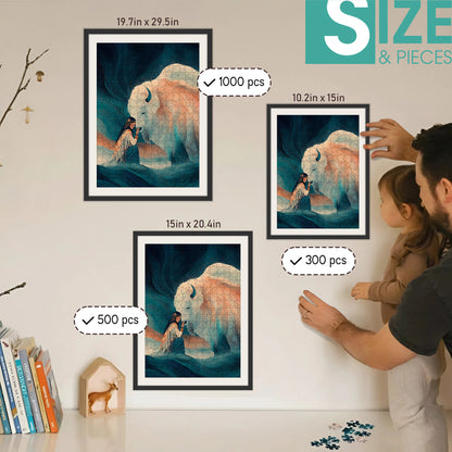Whispers of the Ancestors – Wooden Jigsaw Puzzle (300 / 500 / 1000 Pieces) - NH79