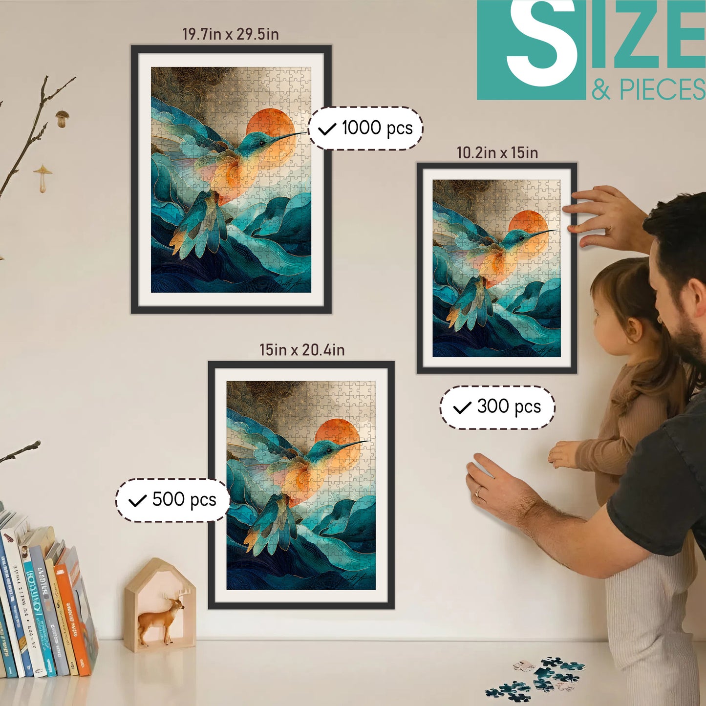 Wings of the Sacred Wind – Wooden Jigsaw Puzzle (300 / 500 / 1000 Pieces) - NH79