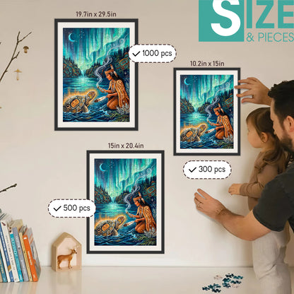 The Feather Song – Wooden Jigsaw Puzzle (300 / 500 / 1000 Pieces)