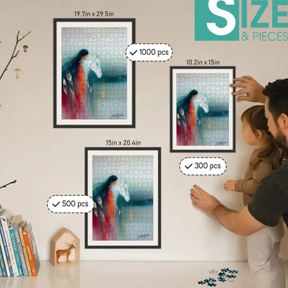 The Quiet Place Between Spirits – Wooden Jigsaw Puzzle (300 / 500 / 1000 Pieces) - NH79