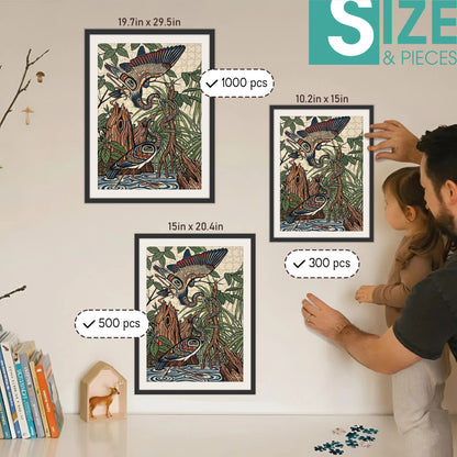 Heron – Wooden Jigsaw Puzzle - CT52789 (300 / 500 / 1000 Pieces)