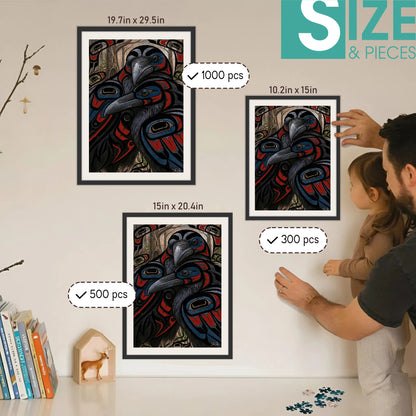 The Ravens Who Remembered the Hidden Truth – Variant Acrylic/ Wooden Jigsaw Puzzle (300 / 500 / 1000 Pieces)
