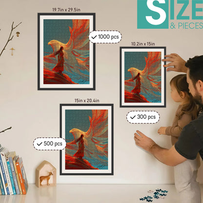 The Place Where Courage Learns to Kneel – Wooden Jigsaw Puzzle (300 / 500 / 1000 Pieces) - NH79