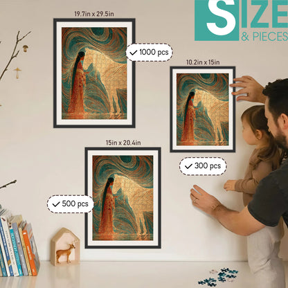 River of Silent Bonds – Wooden Jigsaw Puzzle (300 / 500 / 1000 Pieces) - NH79