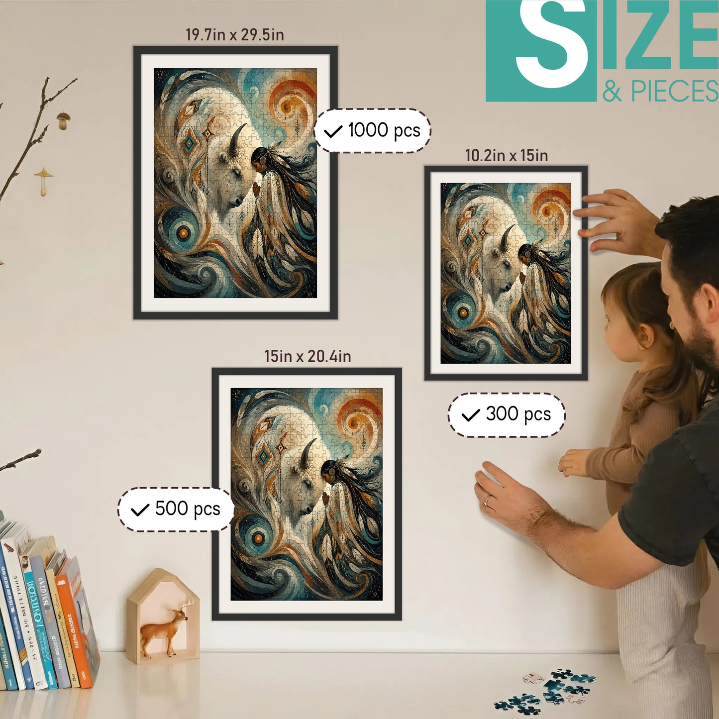 The Bond of Earth and Sky – Wooden Jigsaw Puzzle (300 / 500 / 1000 Pieces) - NH79