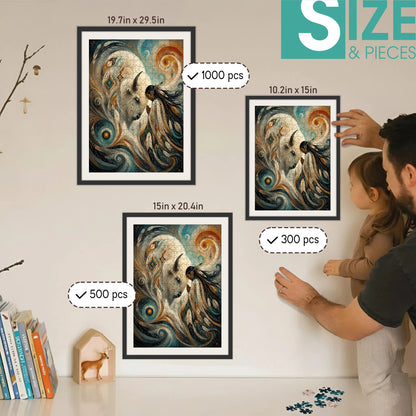 The Bond of Earth and Sky – Wooden Jigsaw Puzzle (300 / 500 / 1000 Pieces) - NH79