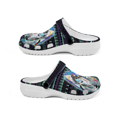 Native Pattern Clog Shoes For Adult and Kid 99109 New