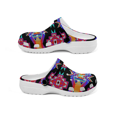 Native Pattern Clog Shoes For Adult and Kid 89197 New