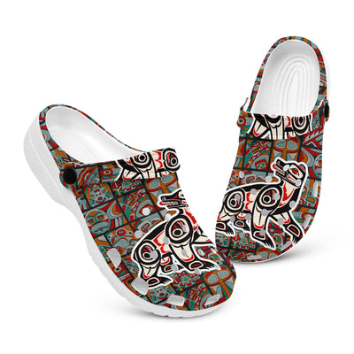 Native Pattern Clog Shoes For Adult and Kid 89122 New