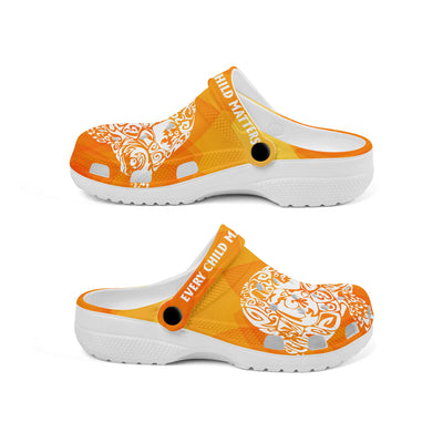 Native Pattern Clog Shoes For Adult and Kid 99145 New