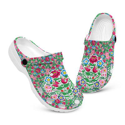 Native Pattern Clog Shoes For Adult and Kid 89129 New