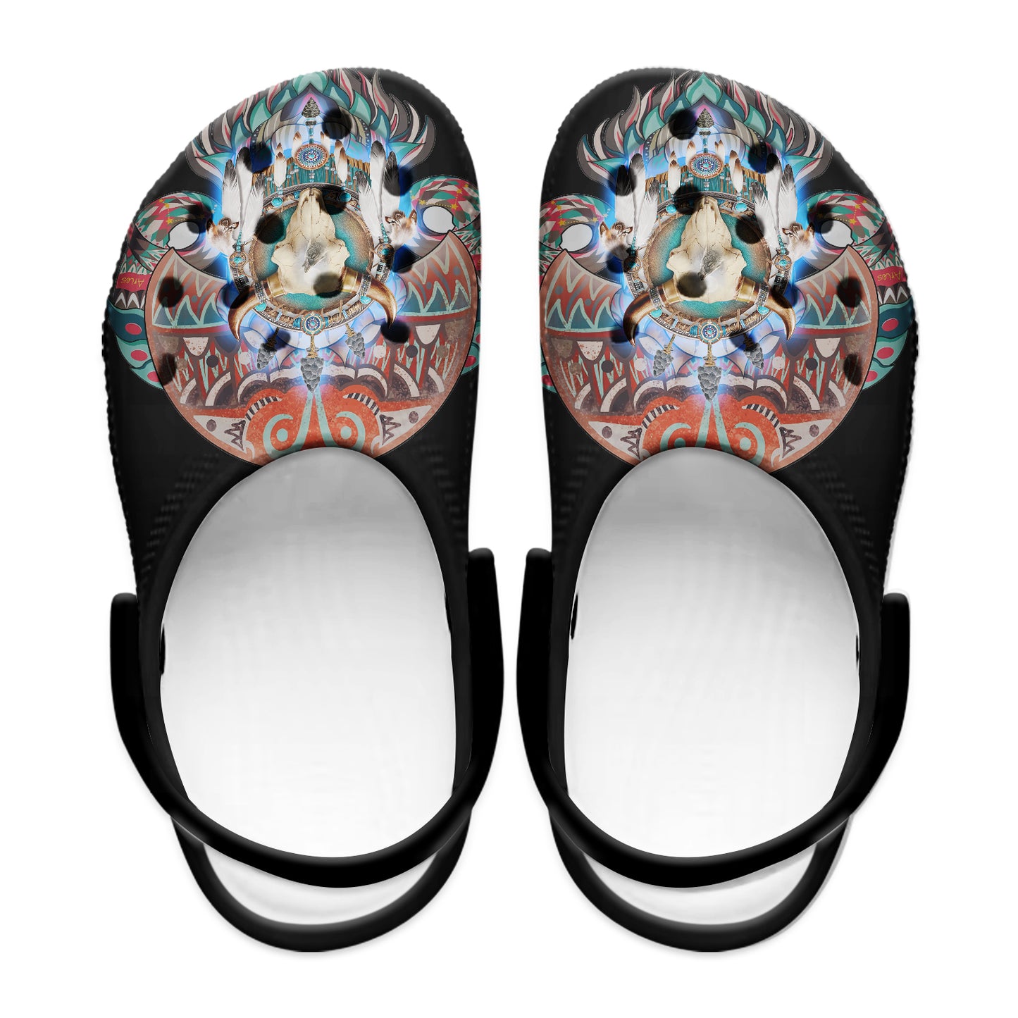 Native Pattern Clog Shoes For Adult and Kid 89208 New