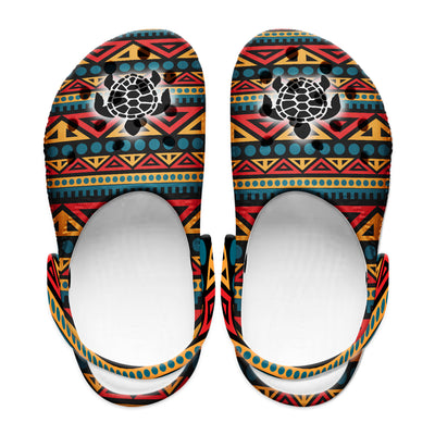 Native Pattern Clog Shoes For Adult and Kid 99138 New