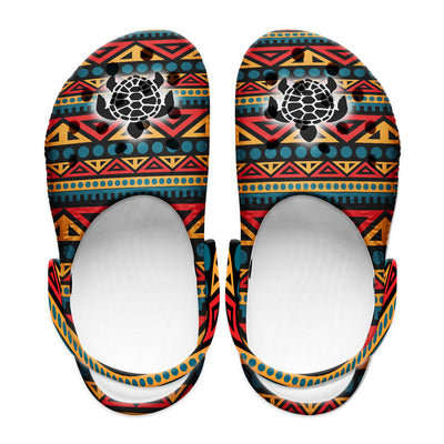 Native Pattern Clog Shoes For Adult and Kid 89206 New